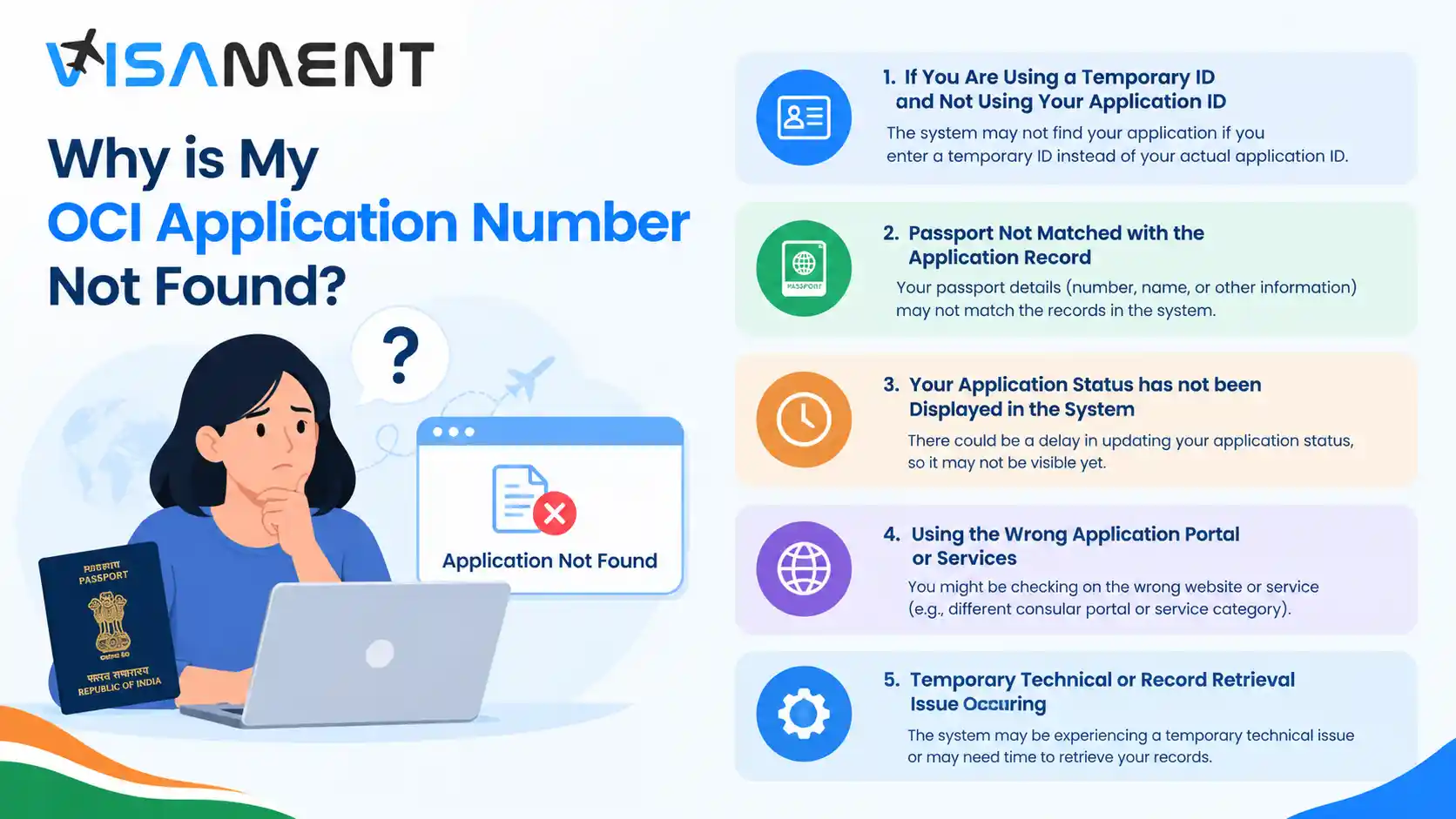 Why is My OCI Application Number Not Found