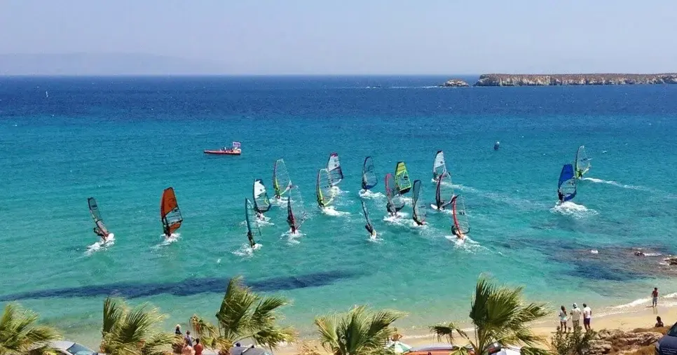 Windsurfing at Paros Island