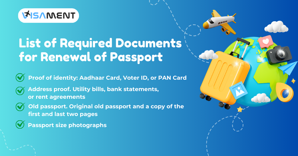 Required Documents for Renewal of Passport