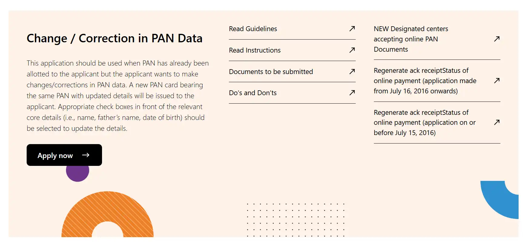 PAN Card Correction/Update