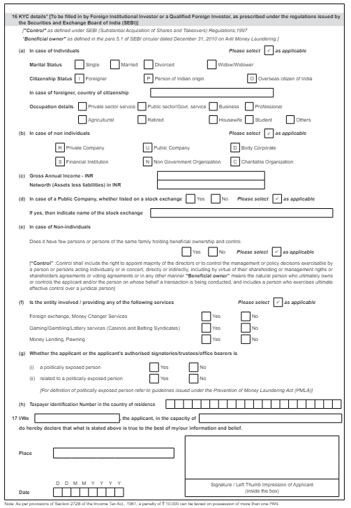 Form 49AA