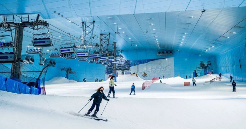Cold Ice Ski in Hot Summer