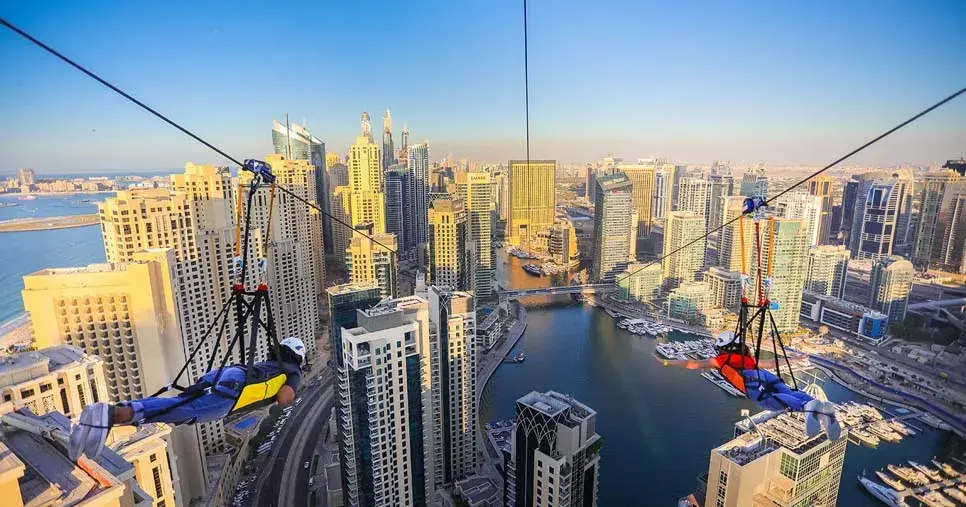 Xline Zipline at Dubai Marina