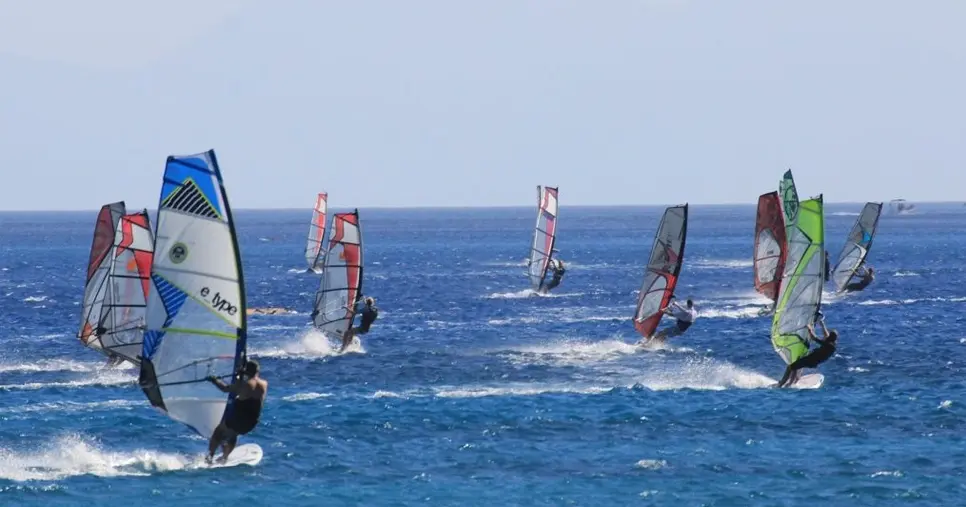 Surfing in Vasiliki