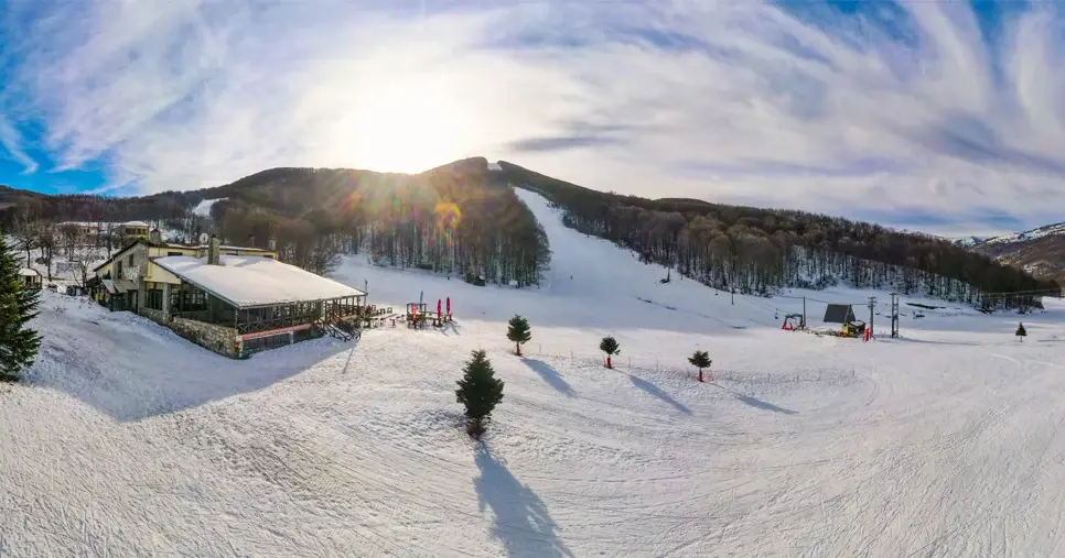 Skiing at Pisoderi Ski Resort