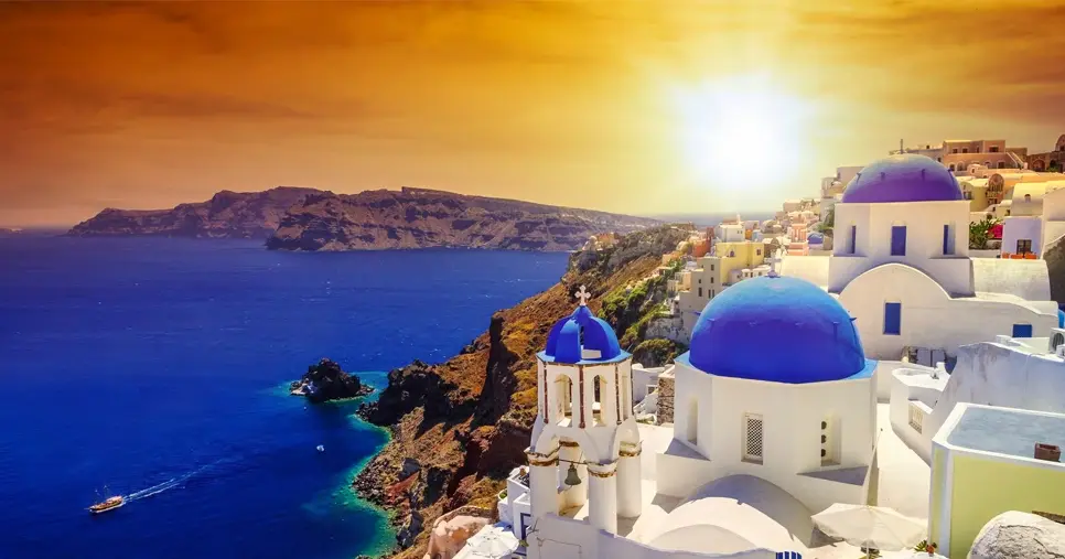 Watch the Beautiful Sunset in Santorini