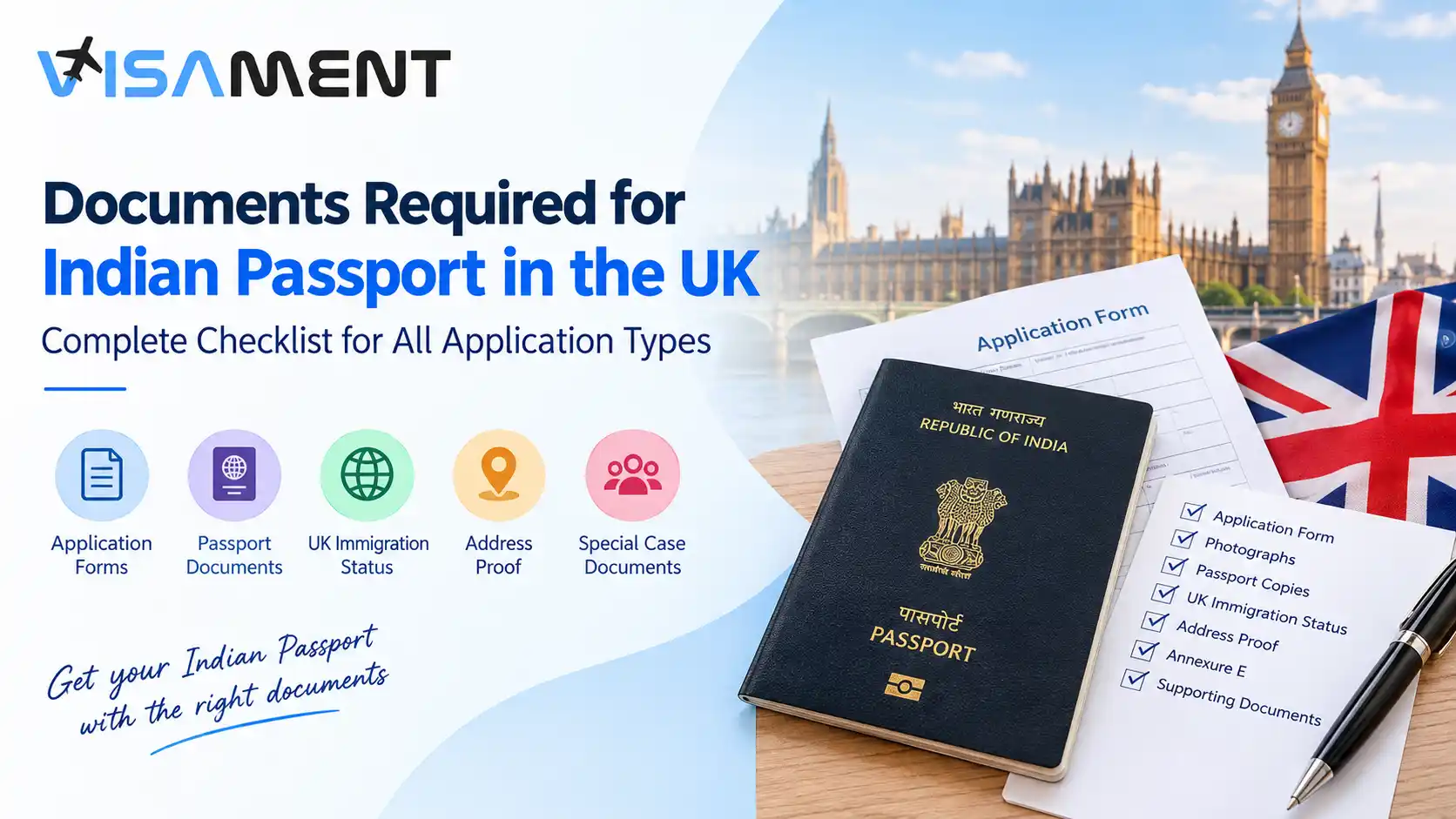 List of Required Documents for Indian Passport in UK