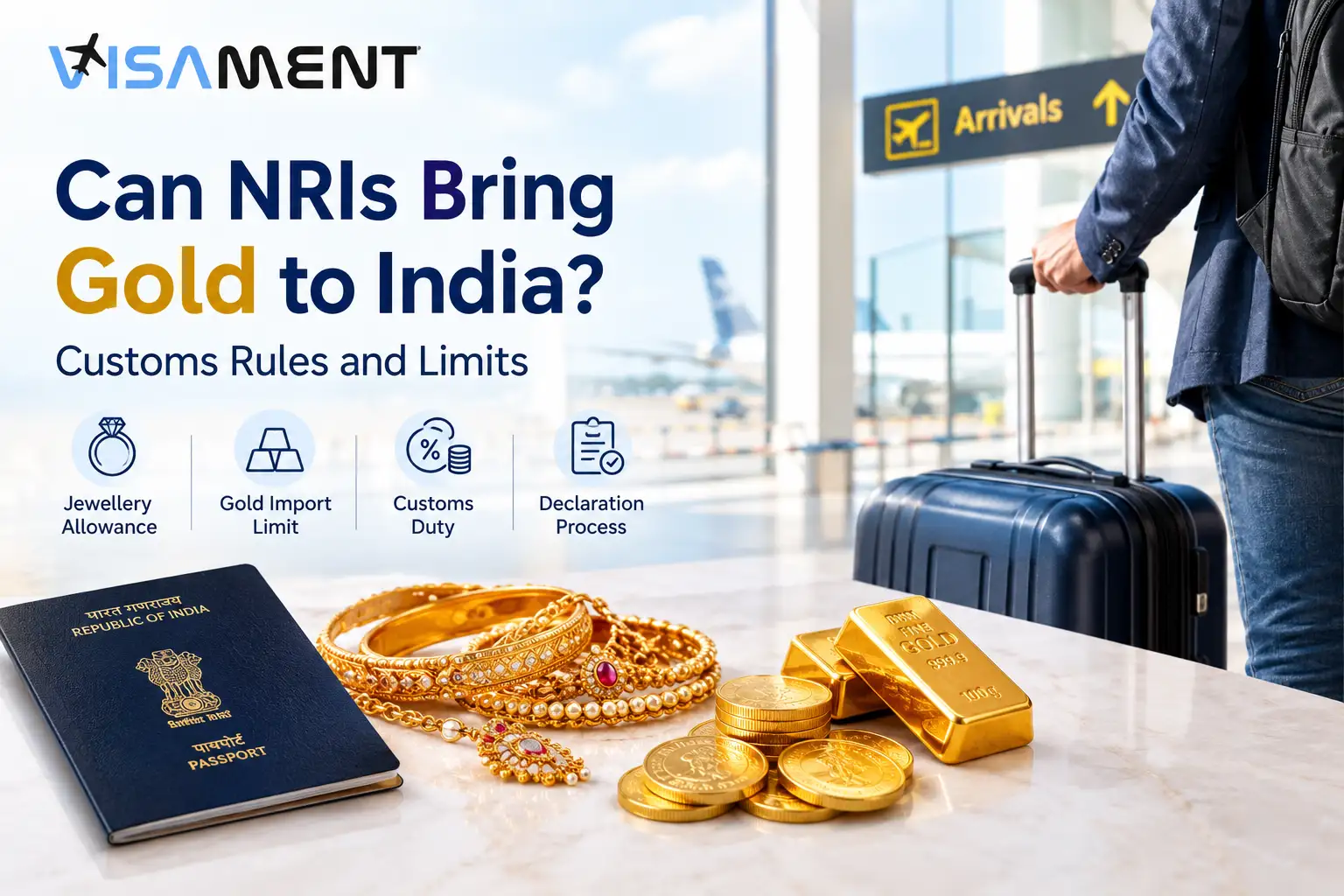 How Much Gold Can NRIs Bring to India? (2026 Rules)
