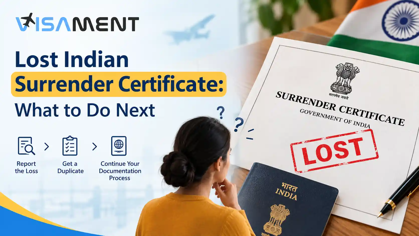 Lost Indian Surrender Certificate: What to Do Next