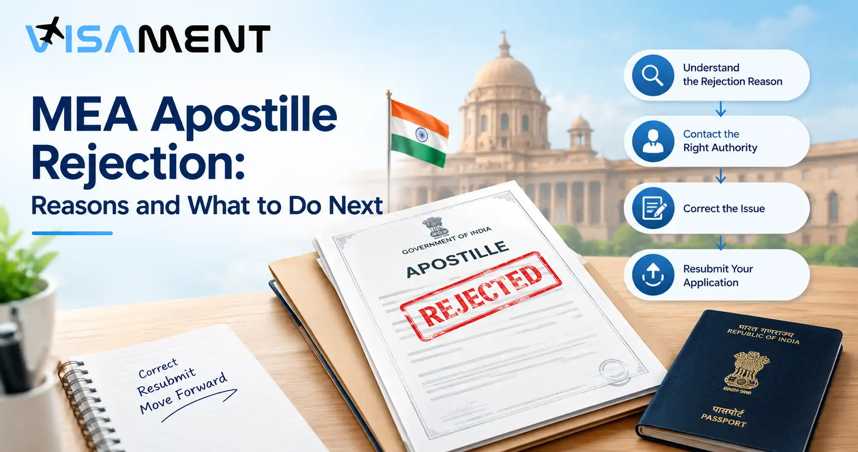 MEA Apostille Rejection: Reasons and What to Do Next