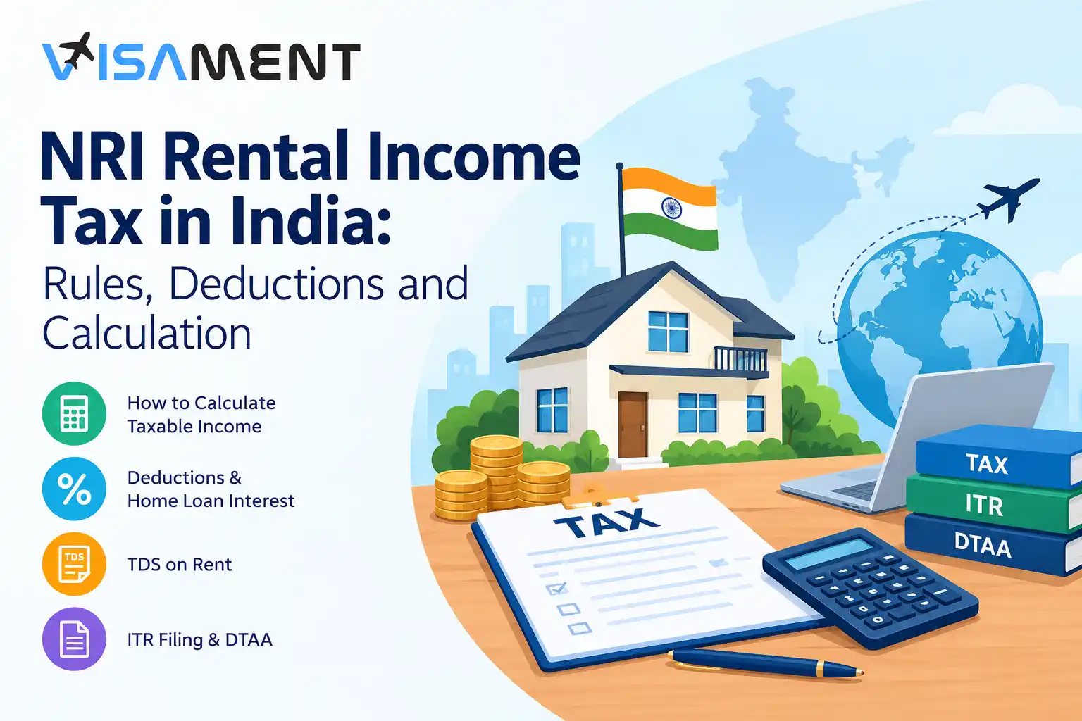 NRI Rental Income Tax in India: Rules, Deductions and Calculation