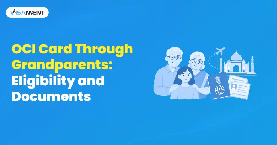OCI card through grandparents