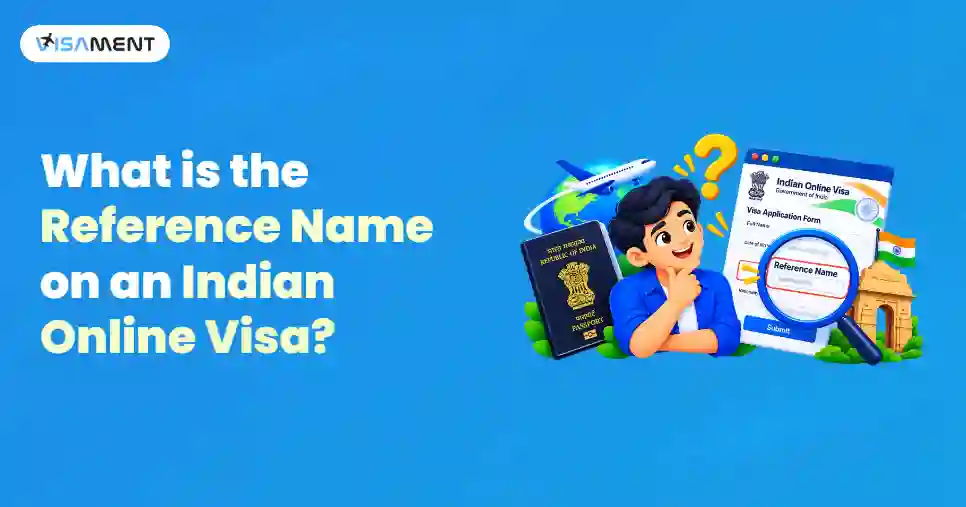 What is the Reference Name on an Indian Online Visa?