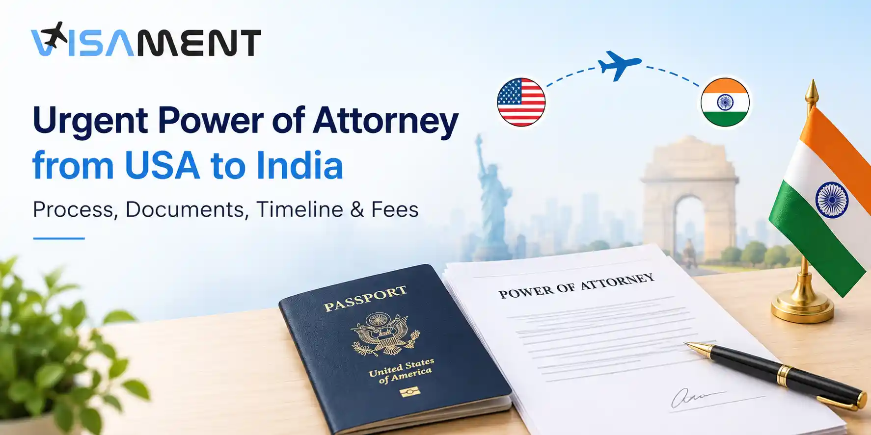 Urgent Power of Attorney from USA to India: Process & Fees