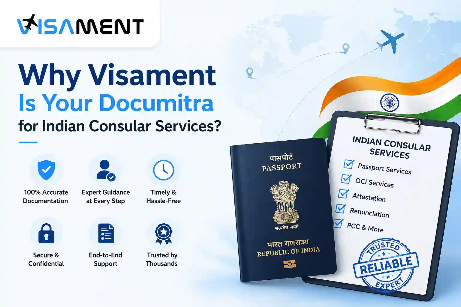 Why Visament Is Your Documitra for Indian Consular Services